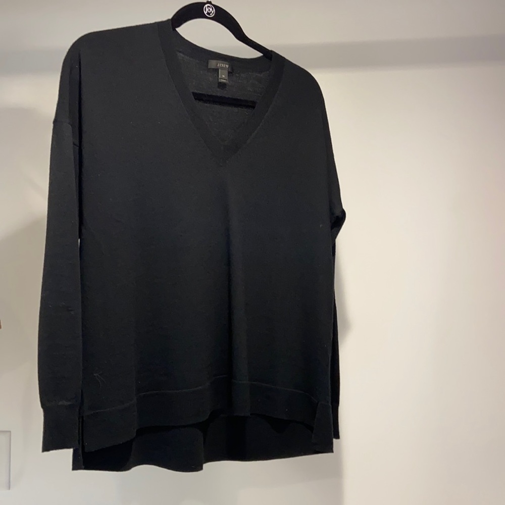 Jcrew vneck wool sweater